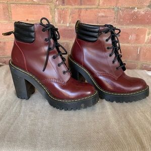 Dr Marten Platform Heeled Boots